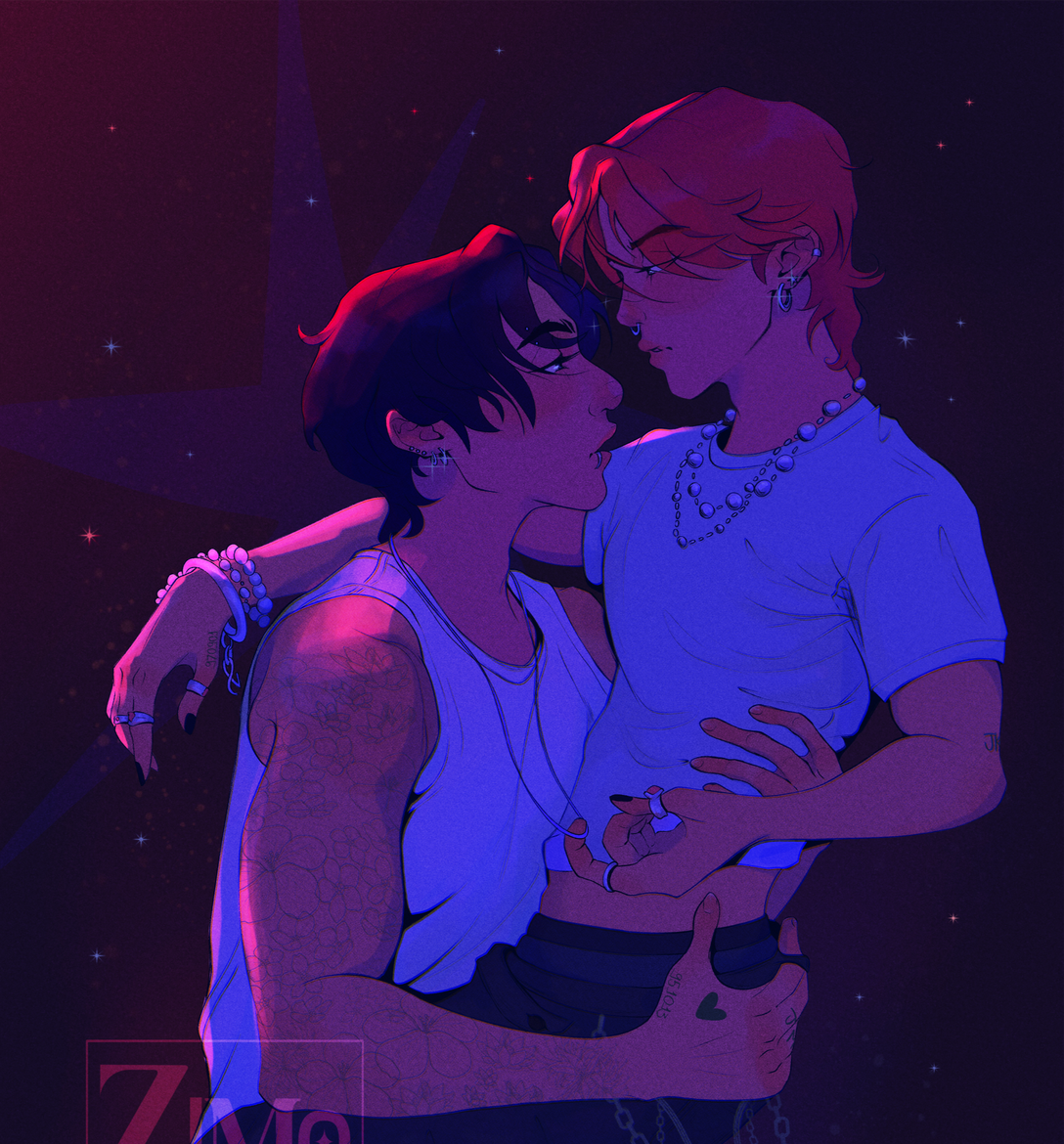 Jikook - BTS Jungkook and Jimin - Gay Couple Soft Art