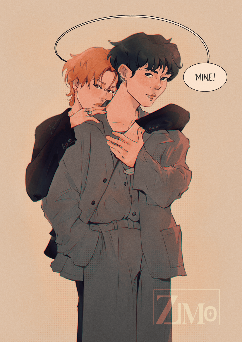 Jikook - BTS Jungkook and Jimin - Gay Couple Soft Art